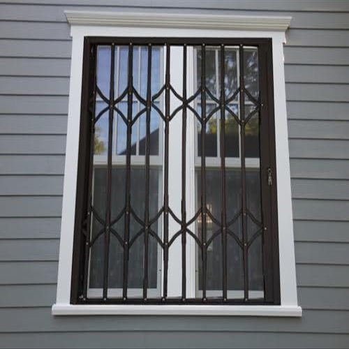 Expandable Security Bars, Adjustable Aluminum Grille for Door and Window Protection