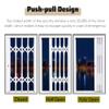 Expandable Security Bars, Adjustable Aluminum Grille for Door and Window Protection view 3