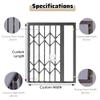 Expandable Security Bars, Adjustable Aluminum Grille for Door and Window Protection view 4