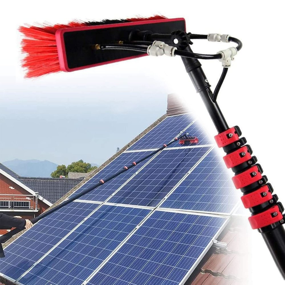 Water-Fed Telescoping Window Cleaning Brush Set
