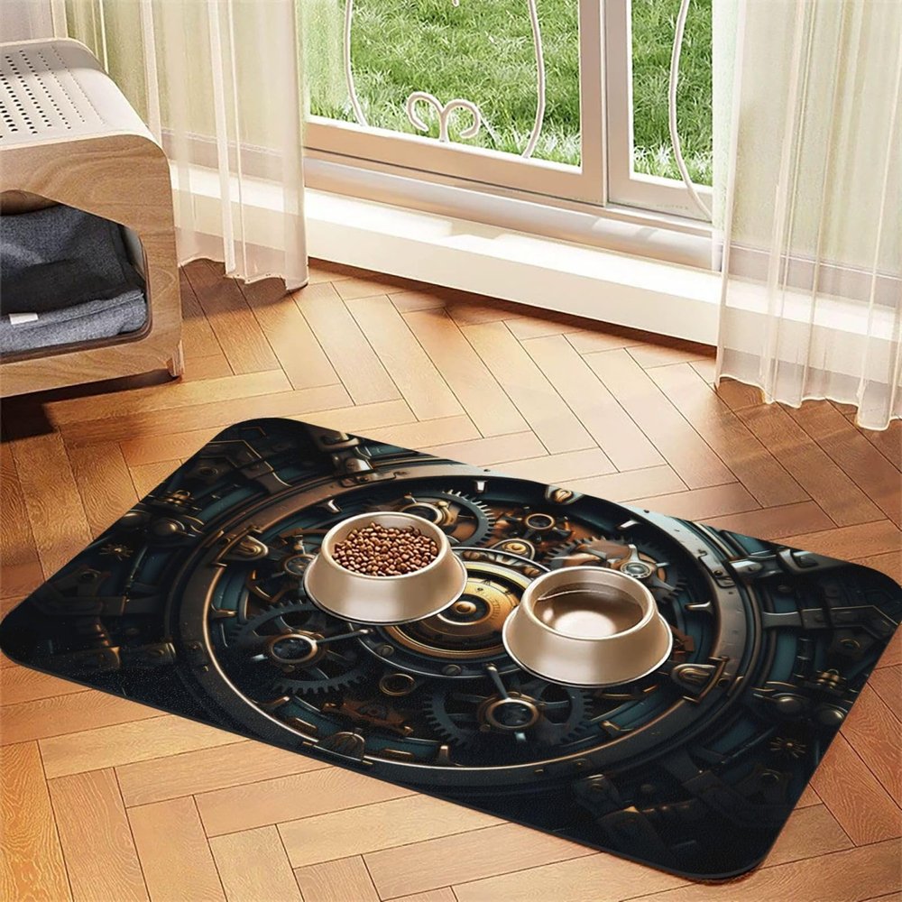 WZYCWB 30 x 45 cm Large Feeding Mat for Cats and Dogs, Foldable