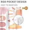 Pink Boho Rainbow Curtains for Classroom, Nursery & Girls’ Bedroom view 4