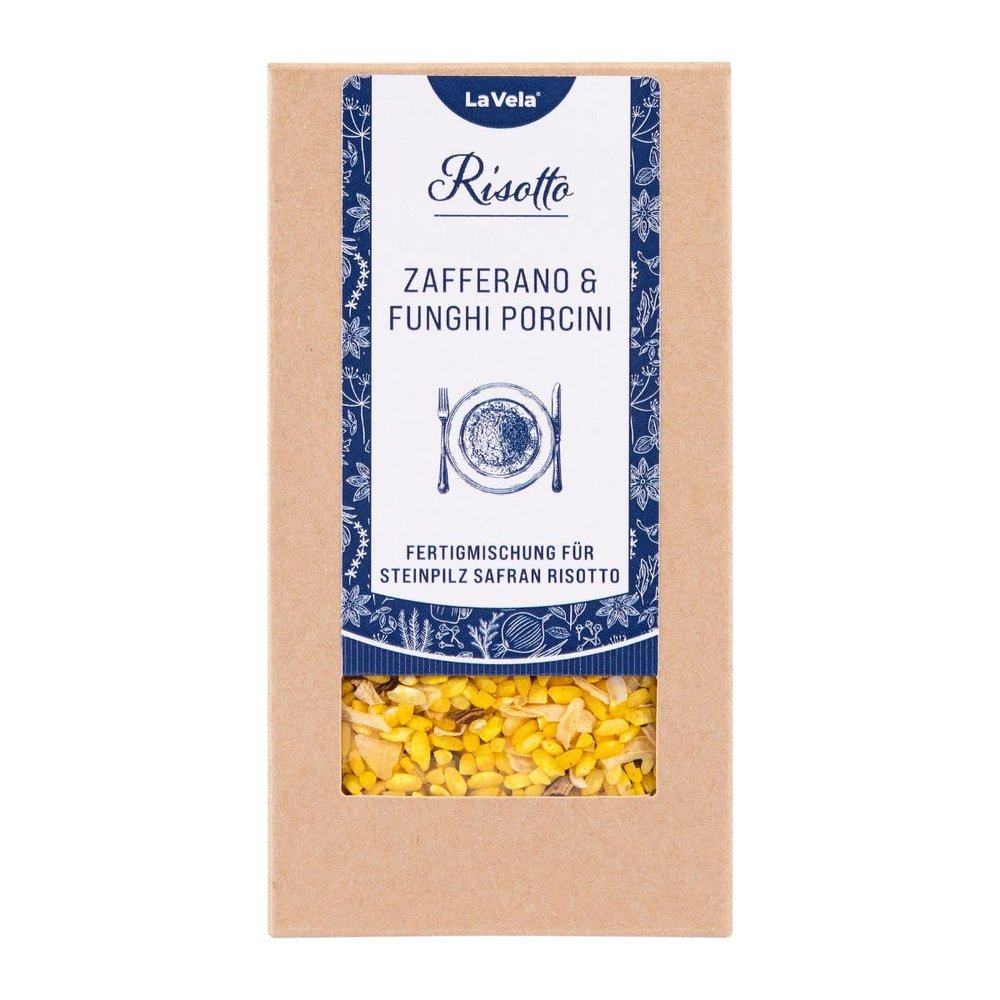 La Vela Risotto Funghi e Zafferano, Porcini & Saffron, 230 g