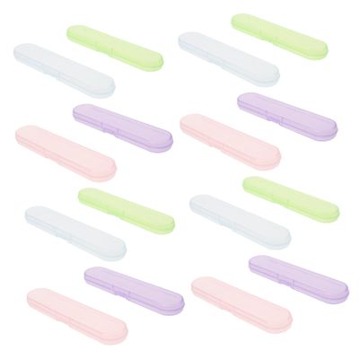 Veemoon 20-Piece Plastic Tweezers Storage Case for Eyelash and Eyebrow Care, with Compartments and Protective Lining