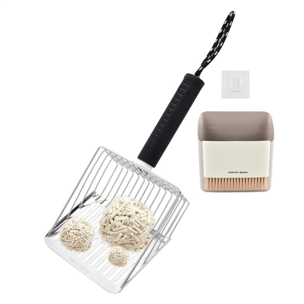 Cat Litter Scoop with Holder, Fast-Sifting Waste Scoop