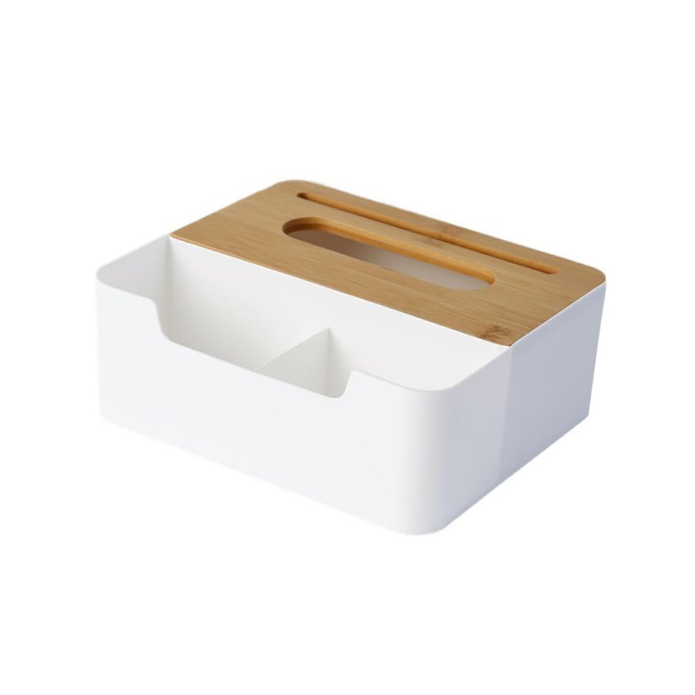 LABRIMP Wooden Tissue Box with Lid for Tissues or Napkins