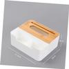 LABRIMP Wooden Tissue Box with Lid for Tissues or Napkins view 2