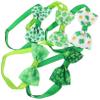 SEWOART 5-Piece St. Patrick's Day Pet Bow Tie Adjustable Dog Collar view 1