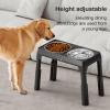 Elevated Non-Slip Dog Bowl with 5-Position Height Adjustment view 2
