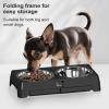 Elevated Non-Slip Dog Bowl with 5-Position Height Adjustment view 3