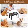 Elevated Non-Slip Dog Bowl with 5-Position Height Adjustment view 4