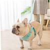 PartyKindom Practical Puppy Harness Set with Adjustable Suede Leash view 2