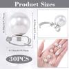 Yunxiao88 Mini Pearl Hair Clips for Women, White, 30 Pieces view 3