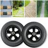 8-Inch Solid Front Wheels for Electric Wheelchairs, 8 mm Bearing view 2