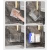 FIRSTXIU Dual-Compartment Wall-Mounted Waterproof Plastic Tissue Box Organizer view 3