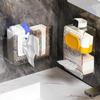 FIRSTXIU Dual-Compartment Wall-Mounted Waterproof Plastic Tissue Box Organizer view 4