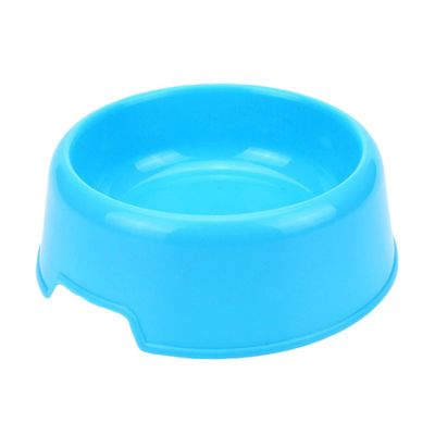 Toddmomy 2-Piece Blue Non-Slip Plastic Pet Bowls for Dogs and Cats