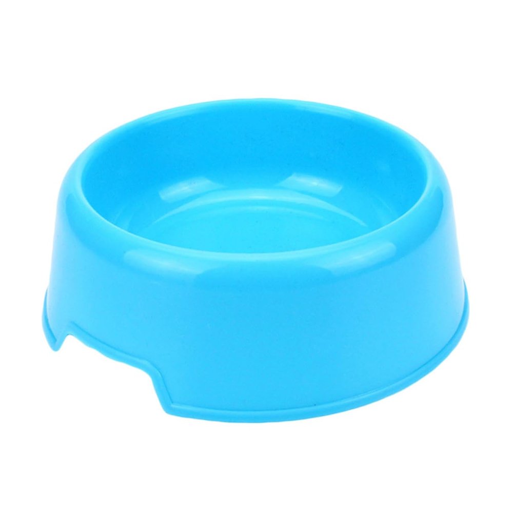 Toddmomy 2-Piece Blue Non-Slip Plastic Pet Bowls for Dogs and Cats