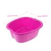 Purple Plastic Foot Bath Basin with Massage Nubs view 2