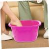 Purple Plastic Foot Bath Basin with Massage Nubs view 3
