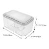 BAZEITFLOW Rectangular Tissue Box Cover, Transparent, with Lid, Durable Storage Box for Bathroom, Office and Home view 2