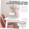 BAZEITFLOW Rectangular Tissue Box Cover, Transparent, with Lid, Durable Storage Box for Bathroom, Office and Home view 3