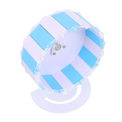 Toyvian PVC Hamster Exercise Wheel with Stable Blue Frame