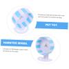 Toyvian PVC Hamster Exercise Wheel with Stable Blue Frame view 2