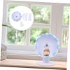 Toyvian PVC Hamster Exercise Wheel with Stable Blue Frame view 4