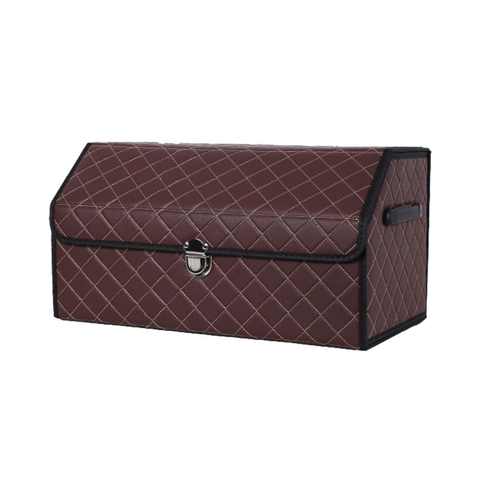 BCJMKDX Foldable Waterproof Car Trunk Storage Box (Brown)