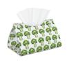 Tissue Box Cover, Cute Cartoon Cauliflower B Print, Foldable Modern Leather, Long, Home Decor Accessory for Bathroom, Office, Desk, Car and Tabletop view 1
