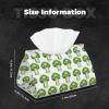 Tissue Box Cover, Cute Cartoon Cauliflower B Print, Foldable Modern Leather, Long, Home Decor Accessory for Bathroom, Office, Desk, Car and Tabletop view 2