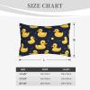 Cute Cartoon Duck Pillowcase, 35.6 x 50.8 cm, Soft Decorative Microfiber Pillow Cover with Zipper, Travel Pillowcase view 3