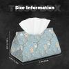 Foldable Tissue Box Cover with Cute Owl Heart Print, PVC Leather, for Home, Office, Car, and Bathroom view 2