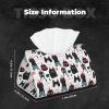 Foldable Tissue Box Cover with Colorful Cat Design, PVC Leather view 2