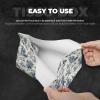 Foldable Tissue Box Cover with Vintage Village Pattern, PVC Leather Holder for Home, Office, Bathroom, Desk, Car, and Tabletop view 3