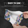 Tropical Leaf Tissue Box Cover, Foldable PVC Leather, Modern Home Decor view 3