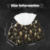 Moonlight Owl Tissue Box Cover, Foldable PVC Leather view 2