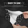 Tissue Box Cover, Cool White, Moose Print, Foldable PVC Leather, Modern Home Decor for Bathroom, Office, Desk, Car, and Tabletop view 3