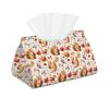Foldable PVC Leather Tissue Box with Cute Squirrel Motif view 1