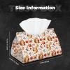 Foldable PVC Leather Tissue Box with Cute Squirrel Motif view 2