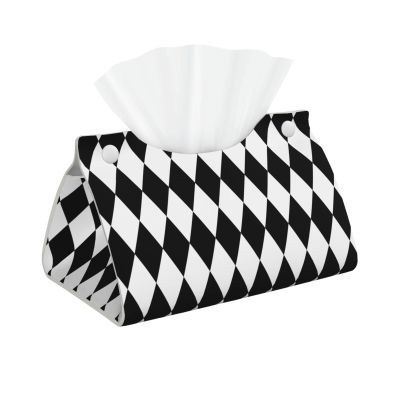 Foldable Modern PVC Leather Tissue Box Cover
