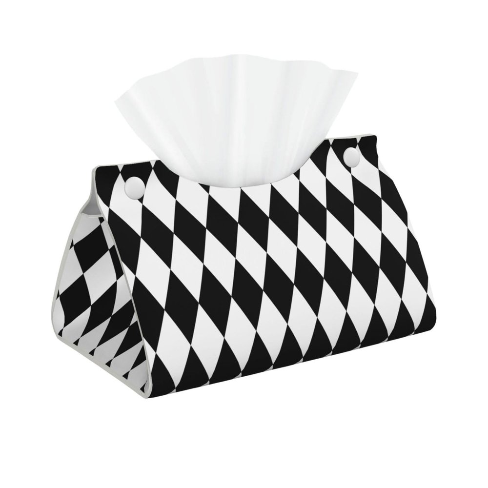 Foldable Modern PVC Leather Tissue Box Cover