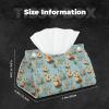 Foldable Leather Tissue Box with Guinea Pig Print view 2