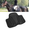 Syrisora Western Horse Saddle Pad, Long Shock-Absorbing Pad, Black view 4