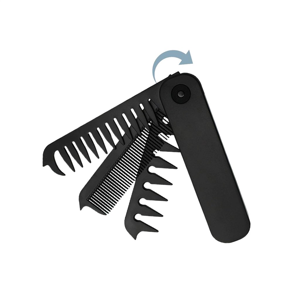 Men’s Folding Beard Comb, Travel Comb