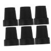 OUNONA 6-Piece Rubber Walking Cane Tips, Durable Self-Standing Replacement Caps with Optimal Grip view 1