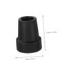 OUNONA 6-Piece Rubber Walking Cane Tips, Durable Self-Standing Replacement Caps with Optimal Grip view 2