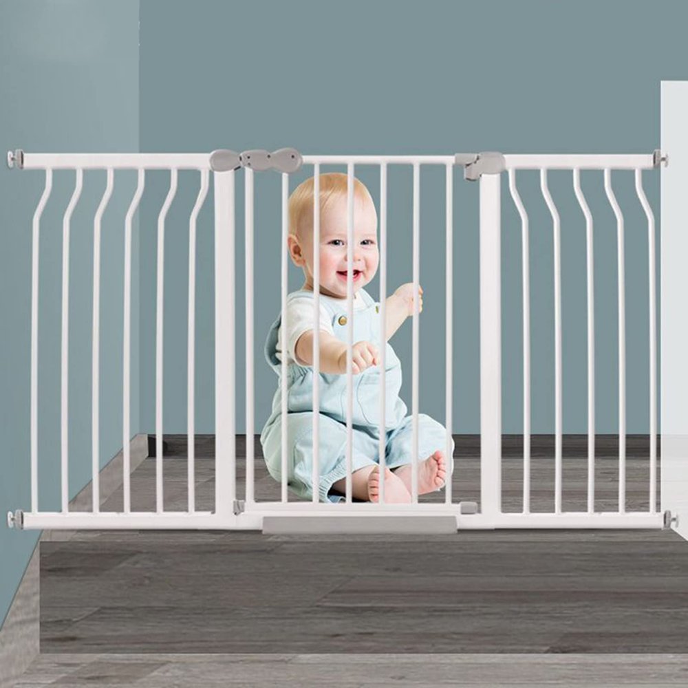 Metal Safety Gate with Double Lock, 195–202 cm