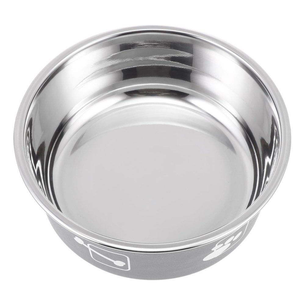 ifundom Non-Slip Pet Bowl with Colorful Silicone Base
